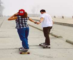 She also enjoys skateboarding in her spare time.